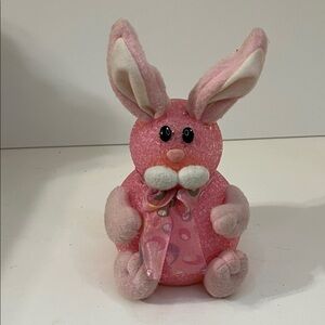 Unique Vintage Pink Light up Bunny Decor